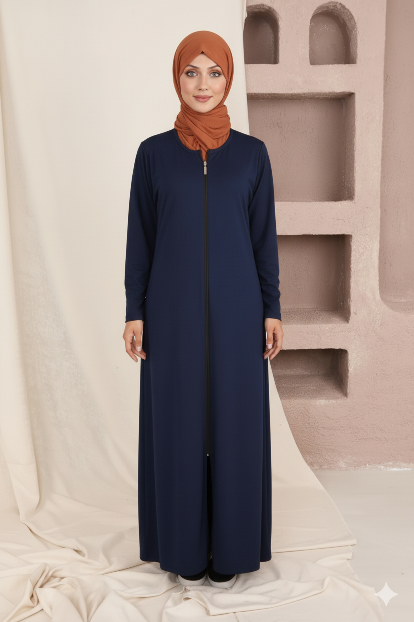 fermuarlı kadın namaz elbisesi /Ferace